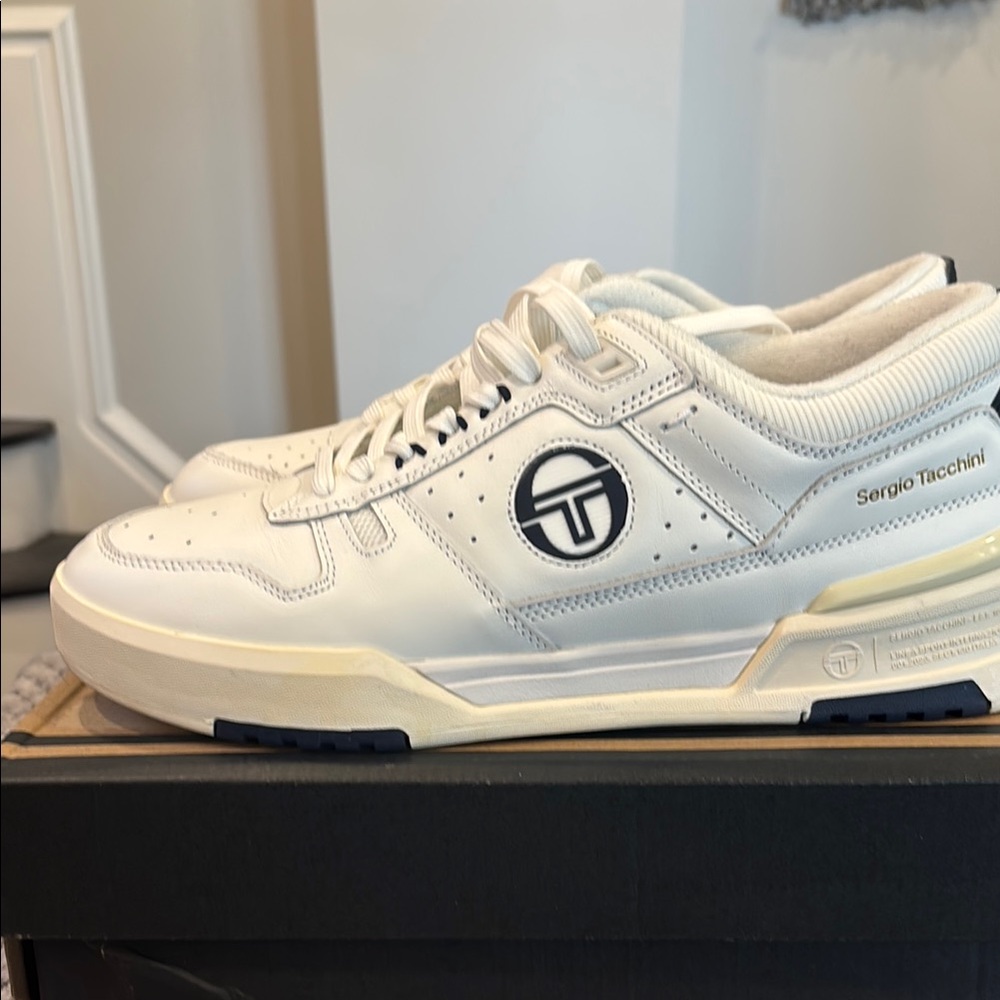 Sergio Tacchini White BB Court Lo Sneakers
